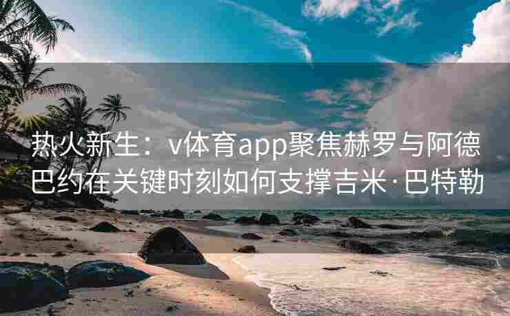 热火新生：v体育app聚焦赫罗与阿德巴约在关键时刻如何支撑吉米·巴特勒